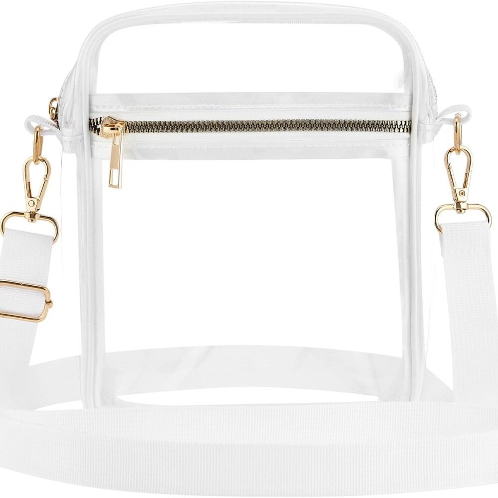 Clear Crossbody Bag Stadium Approved,Adjustable Shoulder Strap Clear Crossbody P